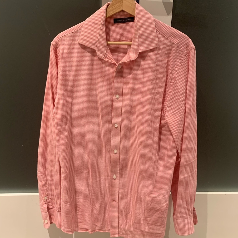 Tommy Hilfiger Pink Patterned Button Down